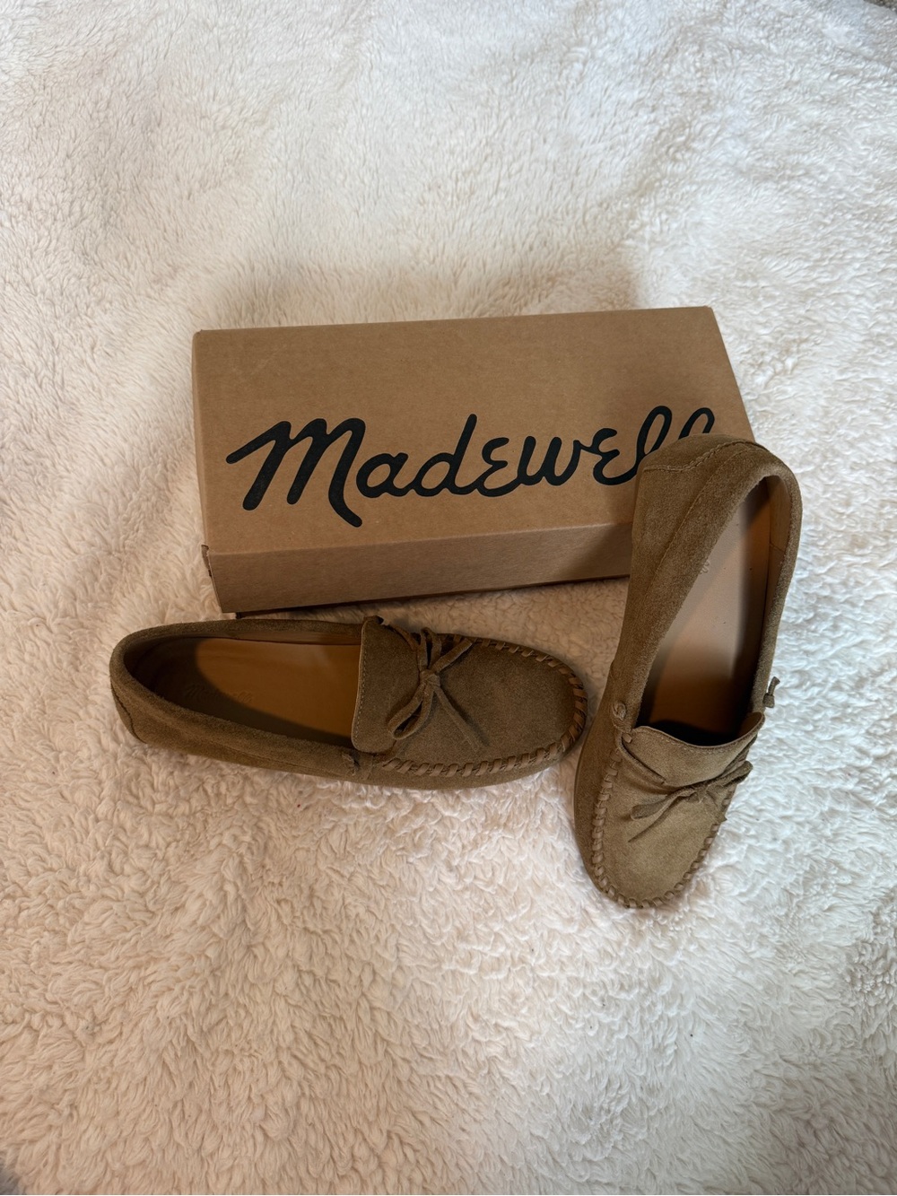 Madewell Meadow Whipstitched Driver Loafer sz 8